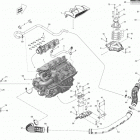 GTX 215 Опора двигателя и глушитель воздухозаборника