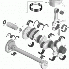 210 Wake 430 Коленвал и поршни