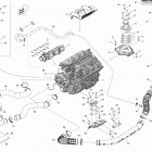 RXT 260 & RS Опора двигателя и глушитель воздухозаборника