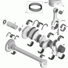 GTI 130 Коленвал и поршни