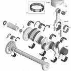 RXT iS 260 Коленвал и поршни