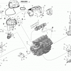 GTX iS 215 (1503 SCIC ETC) Опора двигателя и глушитель воздухозаборника