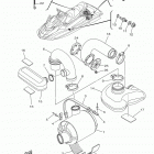 WAVERUNNER FX HO FB1800N Выхлопная система 3