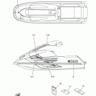 WAVERUNNER SUPER JET SJ700BN Наклейки
