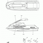 WAVERUNNER SUPER JET SJ700BM Наклейки