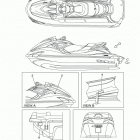 WAVERUNNER FZS GX1800AL Наклейки предупреждения