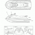 WAVERUNNER VX SPORT VX1100CN Наклейки предупреждения