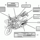 CB500F Лейбл предостережения