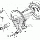 CMX250X Задний тормоз