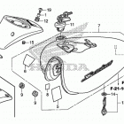 VT750CS Топливный бак