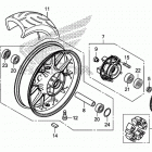 CB500F Заднее колесо