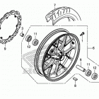 CB500F Переднее колесо