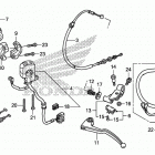 CBR600RA Рычаги,тросы и рулевые переключатели