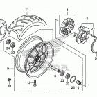 VT1300CX Заднее колесо 2