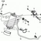 CB500X Адсорбер, системы улавливания паров топлива