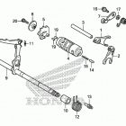 GROM125 (MSX125E) Вилка переключения передач