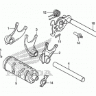 CMX250X Вилка переключения передач