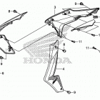 CRF250L Облицовка радиатора