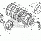 GROM125 (MSX125E) Сцепление