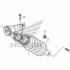 VT1300CX Rear shock absorber (2)