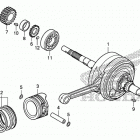 GROM125 (MSX125E) Коленчатый вал и поршни