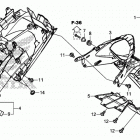 CB500F Заднее крыло