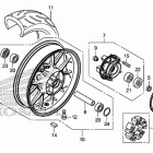 CBR500R Заднее колесо