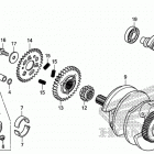 CB500F Коленчатый вал и поршни