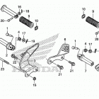 VT750CS Подножки