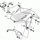 CB500F Переднее крыло