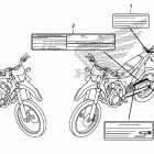 CRF250L Лейбл предостережения
