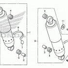 VT750CS Rear shock absorber      (vt750c  /  cs)