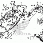 VFR800F Заднее крыло