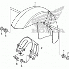 VT750CS Front fender (vt750c  /  cs)