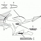 CBR1000RA Наклейки Полосы