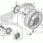 ST1300PA Заднее колесо