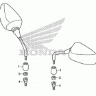CB500X Зеркало