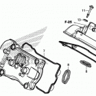 VFR800F Крышка головки цилиндров