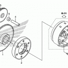 GROM125 (MSX125E) Муфта стартера