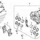 CBR600RA Передний суппорт