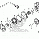VFR800F Муфта стартера