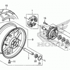 CBR600RA Заднее колесо