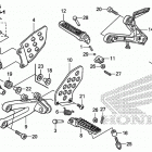 CBR600RA Подножки