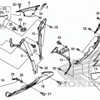 CBR1000RA Обтекатель средняя часть