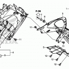 CB500X Заднее крыло