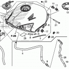 CB500F Топливный бак и насос