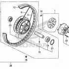 CMX250X Заднее колесо