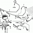 VFR800F Abs modulator@rear brake hose