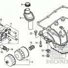 CB500F Поддон картера и масляный насос
