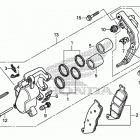 VT750C2B Front brake caliper      (vt750c  /  c2b)